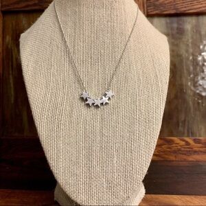 Petite Ball Chain Five Star Stainless Steel Necklace